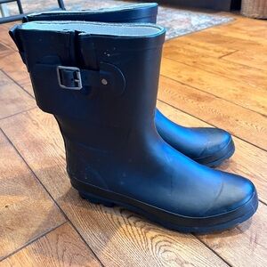 Western Chief Black Rain Boots Cut Down  modified Size 11